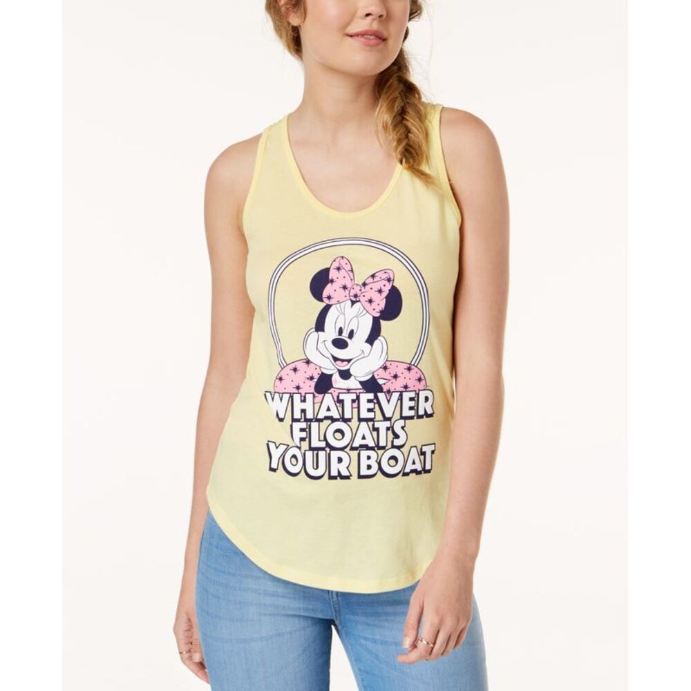 Mighty Fine Juniors Minnie Mouse Graphic Print Tank Top